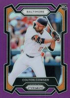 2024 Panini Prizm #100 Colton Cowser Purple Prizm Baseball Card