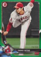 2018 Bowman #49 Shohei Ohtani Green Baseball Card