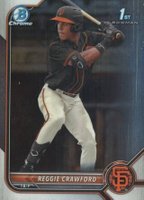 2022 Bowman Draft #BDC33 Reggie Crawford Chrome Baseball Card