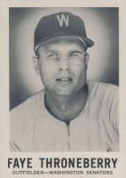 1960 Leaf #136 Faye Throneberry Baseball Card