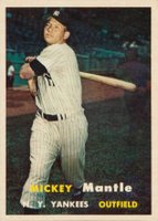 1957 Topps #95 Mickey Mantle Baseball Card