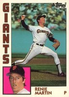 1984 Topps Tiffany #603 Renie Martin Baseball Card
