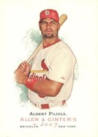 2007 Topps Allen & Ginter #50 Albert Pujols Baseball Card