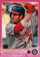 2015 Topps Chrome #81 Bryce Harper Pink Refractor Baseball Card