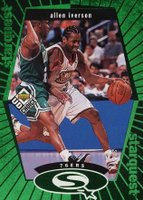 1998 Upper Deck Choice Starquest #SQ20 Allen Iverson Green Basketball Card