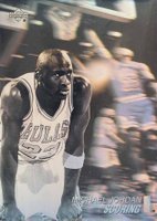 1991 Upper Deck International Award Winner Hologram # Michael Jordan Scoring Basketball Card