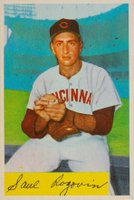 1954 Bowman #140a Saul Rogovin 8-12 Won/Lost Baseball Card