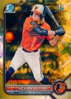2022 Bowman Draft Chrome Sapphire Edition #BDC168 Jackson Holliday Gold Baseball Card