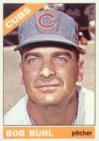 1966 Topps #185 Bob Buhl Baseball Card
