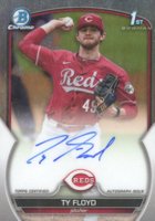 2023 Bowman Draft Chrome Prospect Autograph #CDATF Ty Floyd Baseball Card