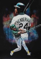 2019 Panini Prizm Profiles  #P12 Rickey Henderson Baseball Card