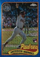 2024 Topps Silver Pack 1989 Chrome Promo #79 Jackson Merrill Update-Blue Refractor Baseball Card
