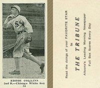 1916 Altoona Tribune #34 Eddie Collins Baseball Card
