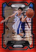 2023 Panini Prizm #115 Chet Holmgren Red Seismic Basketball Card