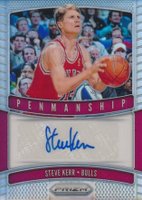 2019 Panini Prizm Penmanship #PMSKR Steve Kerr Silver Prizm Basketball Card