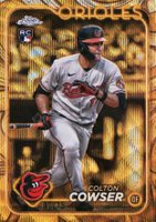 2024 Topps Gilded Collection #85 Colton Cowser Gold Wave Baseball Card