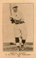 1917 Boston Store #92 Bennie Kauff Baseball Card