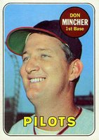 1969 Topps #285 Don Mincher Baseball Card