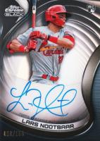 2022 Topps Chrome Black Autographs #LN Lars Nootbaar Refractor Baseball Card