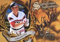 1997 Donruss Signature Significant Signatures # Carlton Fisk Baseball Card