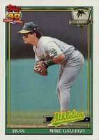 1991 Topps Desert Shield #686 Mike Gallego Baseball Card