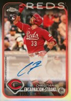 2024 Topps Chrome Update Chrome Baseball Update Series Autographs #ACCE Christian Encarnacion-Strand Refractor Baseball Card