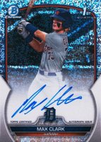 2023 Bowman Draft Chrome Prospect Autograph #CDAMC Max Clark Sparkle Refractor Baseball Card