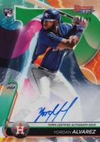 2020 Bowman's Best Best of 2020 Autographs #B20YA Yordan Alvarez Green Refractor Baseball Card