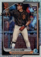 2024 Bowman Chrome Mega Box #69 Jackson Chourio Yellow Refractor Baseball Card