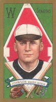 1911 Gold Borders Broadleaf Back #103 Walter Johnson Baseball Card