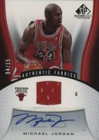 2006 SP Game Used #113 Michael Jordan Jersey-Autograph 1/15 Basketball Card