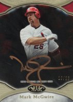 2020 Topps Tier One Prime Performers Autographs #PPAMMG Mark McGwire Bronze Ink Baseball Card