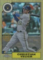 2022 Topps Chrome 1987 Topps Baseball #87BC6 Christian Yelich Baseball Card