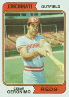 1974 Topps #181 Cesar Geronimo Baseball Card