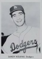 1959 L.A. Dodgers Team Issue # Sandy Koufax Baseball Card