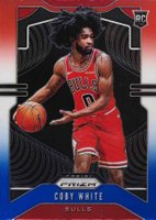 2019 Panini Prizm #253 Coby White Red/White/Blue Prizm Basketball Card