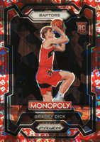2023 Panini Prizm Monopoly #84 Gradey Dick Free Parking Basketball Card