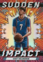 2023 Topps Chrome Sudden Impact #SI23 Chet Holmgren Basketball Card