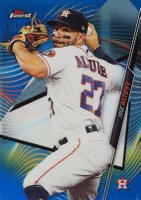 2020 Finest #82 Jose Altuve Blue Refractor Baseball Card