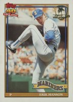 1991 Topps Desert Shield #655 Erik Hanson Baseball Card