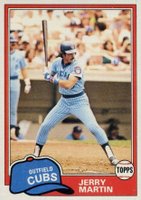 1981 Topps #103 Jerry Martin Baseball Card