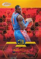 2002 Finest #74 Ben Wallace Gold Refractor Basketball Card