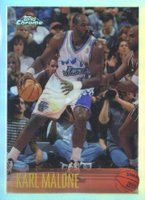 1996 Topps Chrome #178 Karl Malone Refractor Basketball Card