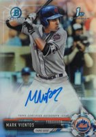 2017 Bowman Draft Chrome Draft Picks Autographs  #CDAMV Mark Vientos Refractor Baseball Card