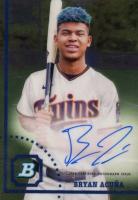 2022 Bowman Heritage Chrome Prospect Autographs #CPABA Bryan Acuna Baseball Card