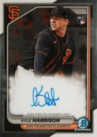 2024 Bowman Chrome Rookie Autographs #CRAKH Kyle Harrison Baseball Card