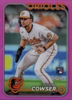 2024 Topps Chrome #278 Colton Cowser Pink Refractor Baseball Card