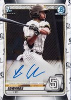 2020 Bowman Chrome Prospect Autographs #CPAXE Xavier Edwards Baseball Card