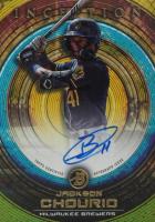 2022 Bowman Inception Prospect Autographs #PAJCO Jackson Chourio Gold Foil Baseball Card