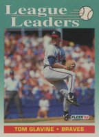 1992 Fleer #694 Tom Glavine Baseball Card